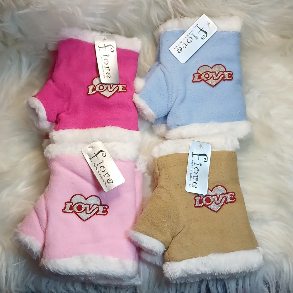 Cozy Love Mittens for Kids -2 Pink, 1 Blue, 1 Tan Set 4